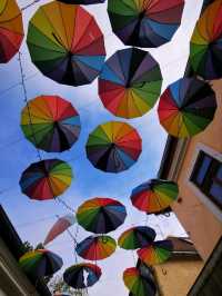 Strolling Through Szentendre's Umbrella Street: A Whimsical Delight 
