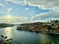 Enjoying sunset in Gaia, Porto in Portugal