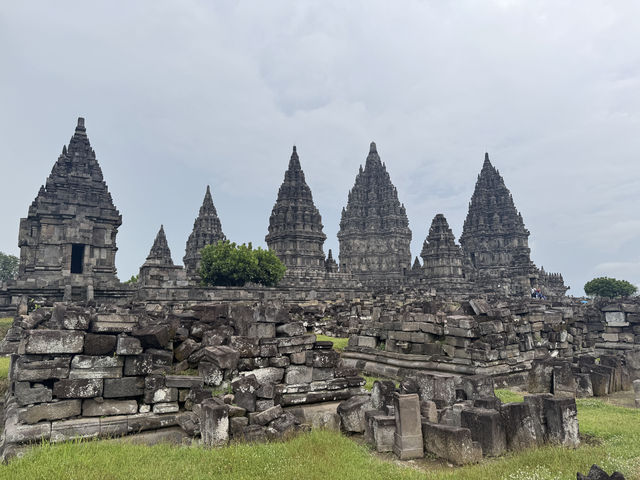 Twilight Tales at Prambanan: A Cloudy Evening Among Ancient Stones