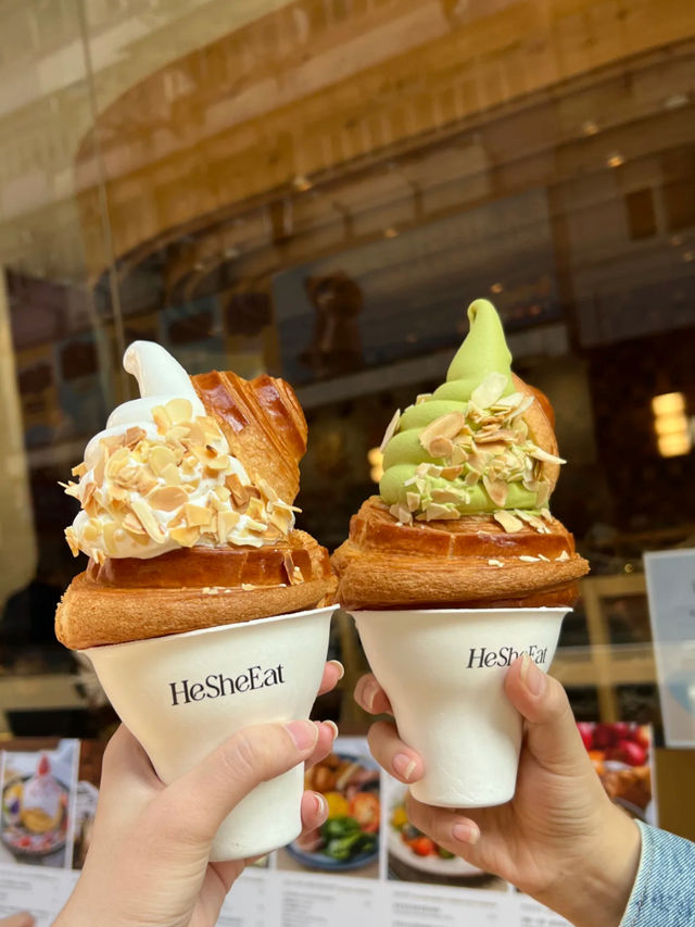 Croissant Meets Ice Cream Heaven at HeSheEat, Hong Kong