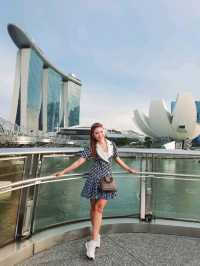 The Helix Bridge – Merlion – Marina Bay สิงคโปร์