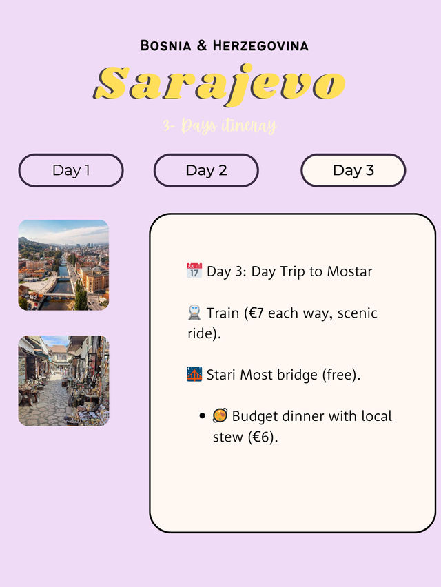  Sarajevo, Bosnia & Herzegovina itinerary 