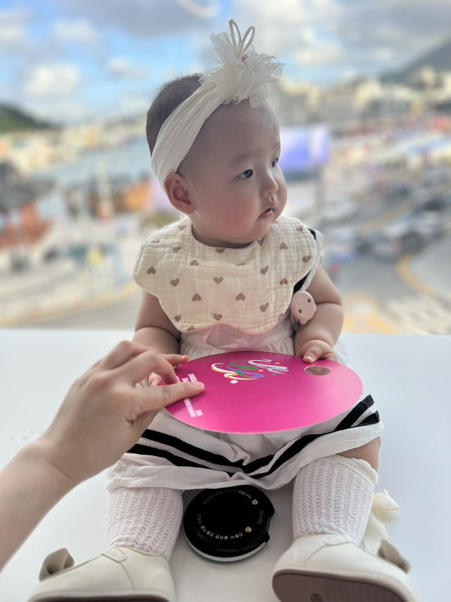Coffee with this cute little one
