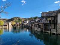 Autumn Charm of the Water Town at the Foot of the Great Wall