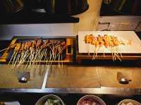 Having our best meal in Langkawi, BBQ night at Rebak Island