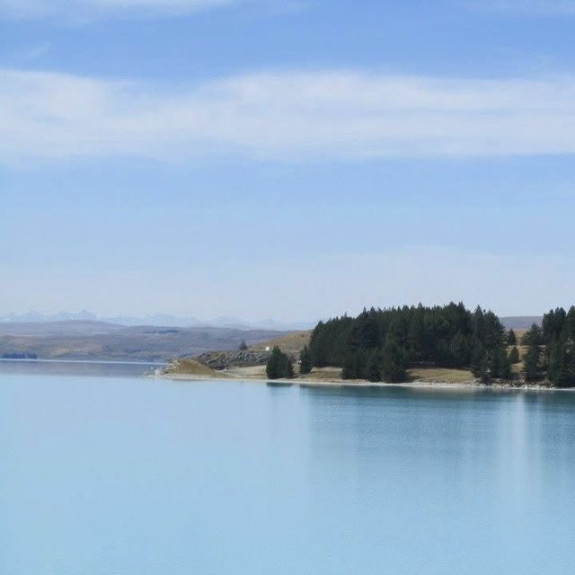 美到我想哭的普卡基湖藍