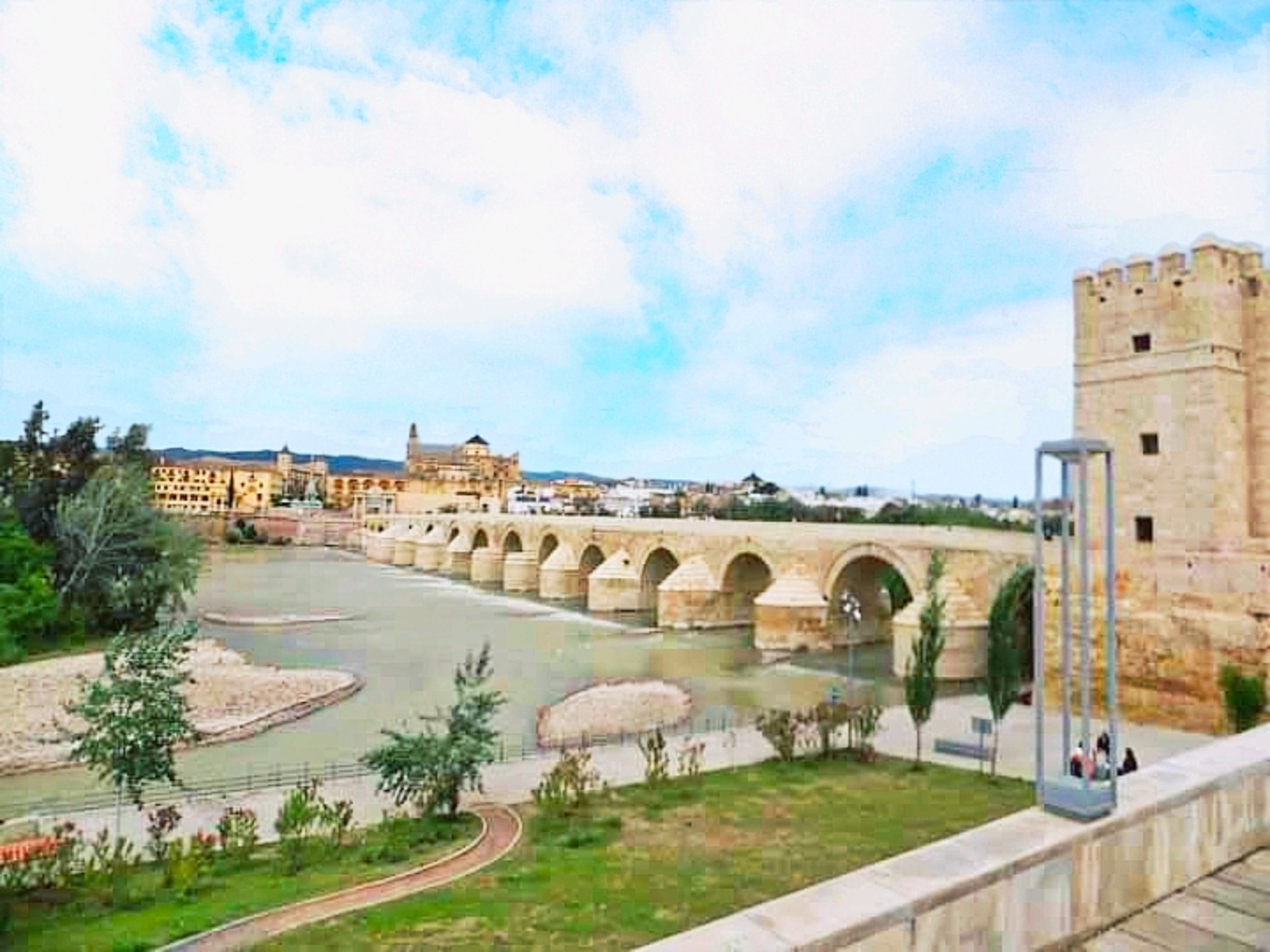 Trải dài hai nghìn năm lịch sử kiến ​​trúc #Puente Romano de Córdoba - Córdoba, Tây Ban Nha