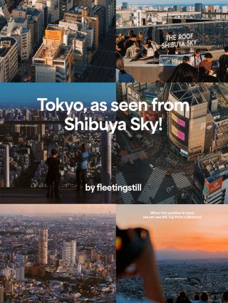 Golden hour in Tokyo as seen from Shibuya Sky ❤️