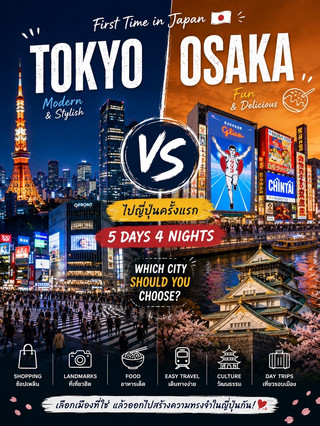 TOKYO vs OSAKA 第一次去日本點揀好?5日4夜攻略 🇯🇵