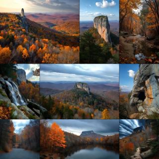 Exploring Chimney Rock State Park in autumn felt like discovering a natural stage surrounded by colorful mountains. The rocky landscape gave the scenery a dramatic character, while the trees added bright shades of red, orange, and gold. I enjoyed walking around and finding viewpoints where the foliage filled the valleys below. Some of my favorite moments were when I simply stopped and watched the landscape instead of taking another photo. The combination of autumn colors and rugged mountain scenery made this a memorable North Carolina fall destination. #fallcolors

 #fallcolors 