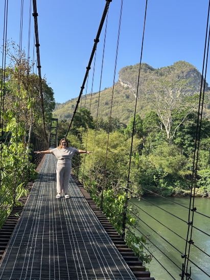 A narrow shortcut with a stunning view.