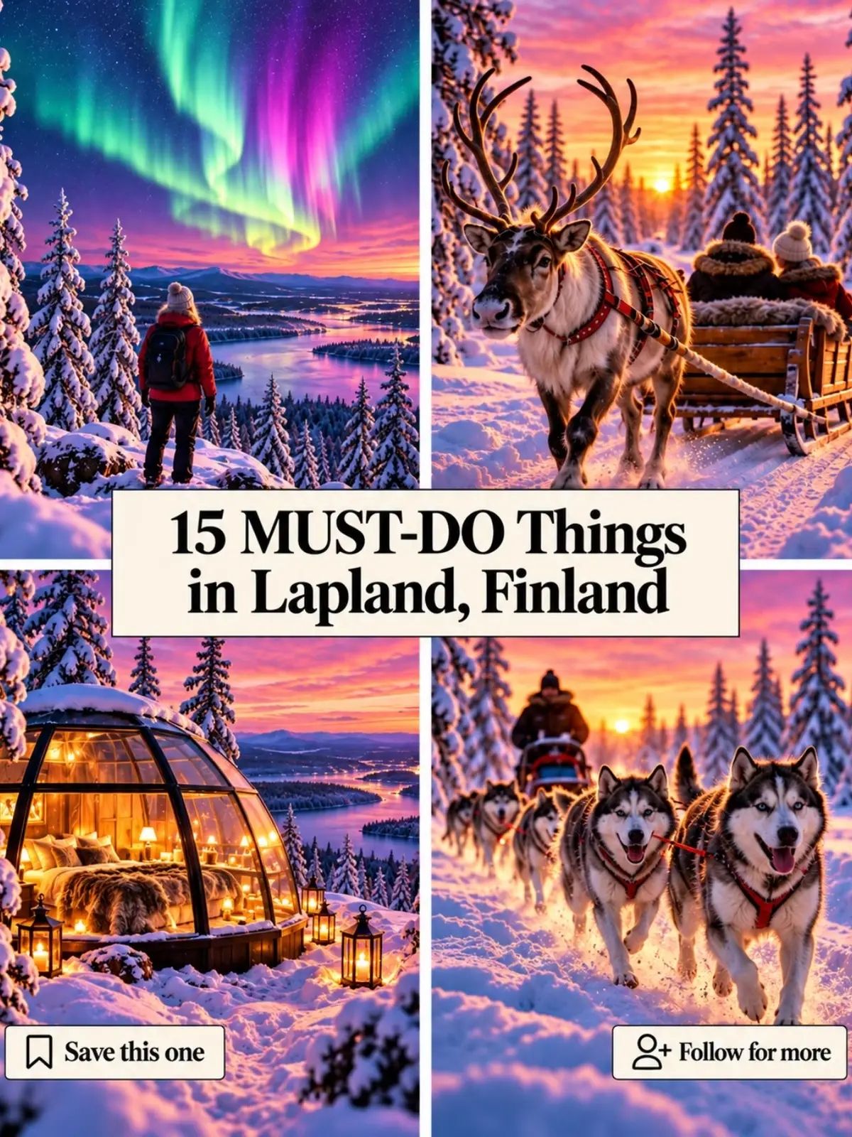 15 Must Do Things in Lapland, Finland Bucket List Experiences ❄️✨