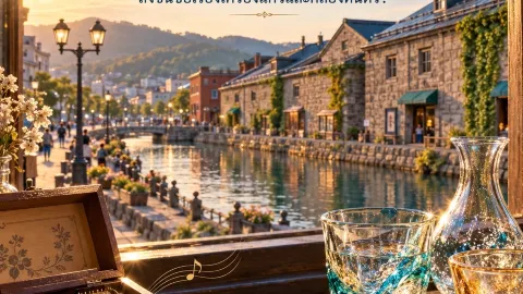 🧱🎶 OTARU — Keep the light in the glass, keep the memories in the music box 💙 — traveler post in Otaru