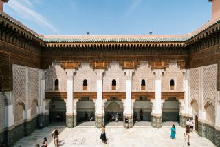 Ben Youssef Madrasa… an ancient religious school in the heart of Marrakech 🇲🇦