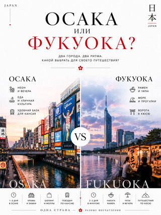 🇯🇵 Osaka or Fukuoka?