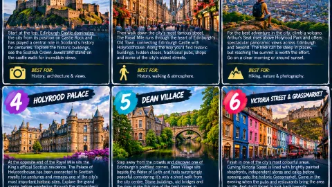 EDINBURGH ⛰️ — 6 PLACES THAT MAKE YOU FALL IN LOVE WITH THE CITY🌿 — traveler post in Edinburgh