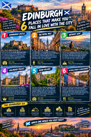 EDINBURGH ⛰️ — 6 PLACES THAT MAKE YOU FALL IN LOVE WITH THE CITY🌿