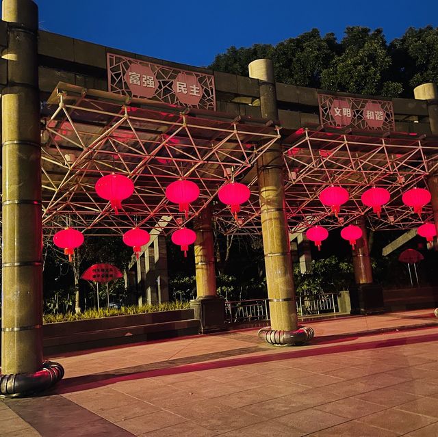 A Temple with a beautiful Night View 