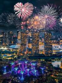 Marina Bay Garden Fireworks Singapore😍🇸🇬