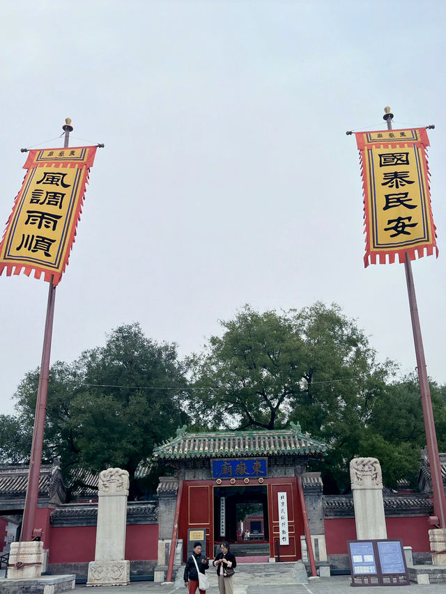 國保打卡:北京東嶽廟(國四)。 國保打卡:北京東嶽廟(國四)。