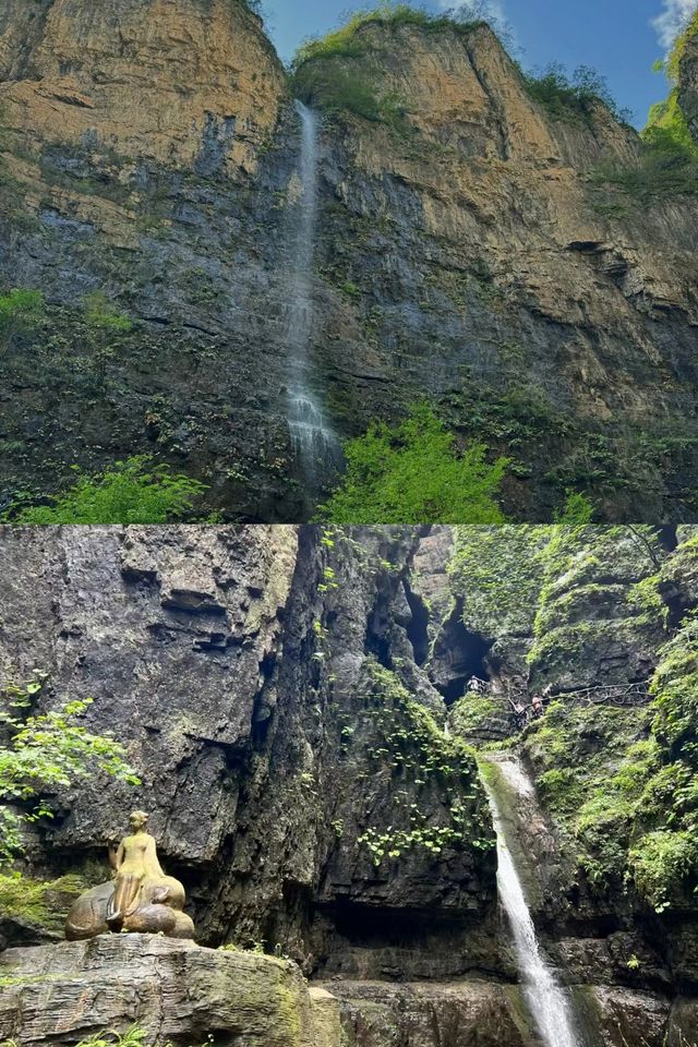 大美河北踏秋日野三坡百里峽。