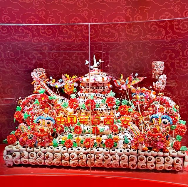 西安美術館  迎春展春意盎然，圖畫禪禪悟達曠。