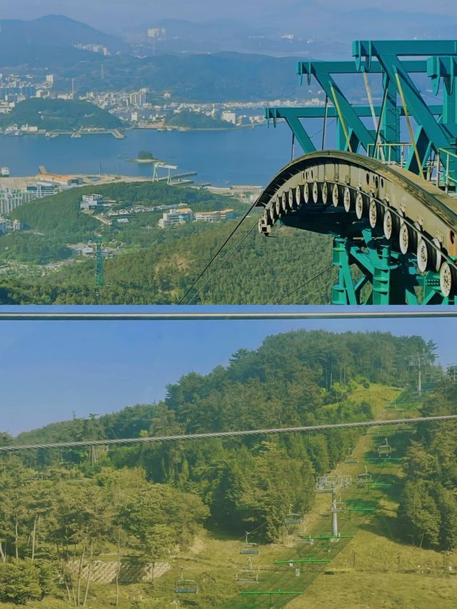 來到統營必打卡的彌勒山非常Nice