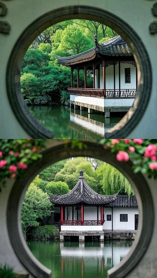 古風園林「窗納天地」清幽雅靜似江南