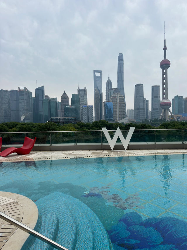 上海📍𝗦𝗵𝗮𝗻𝗴𝗛𝗮𝗶🏊W酒店戶外泳池  