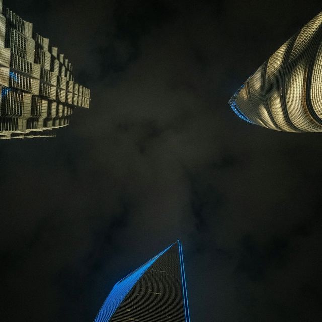 City of Lights – Shanghai’s Skyscrapers by Night 🌆✨
