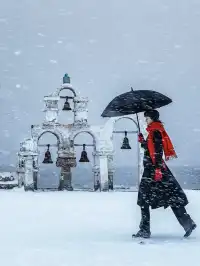 下雪的威海氛圍感絕了