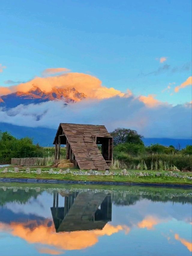 🏔️ 玉龍雪山腳下絕美🏔免費拍照打卡的牧場! 🏔️ 玉龍雪山腳下絕美🏔免費拍照打卡的牧場!