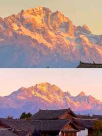 麗江古城記住這些位置‼️免費合拍日照金山