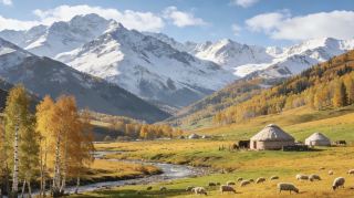 秋のイリ渓谷散策ガイド