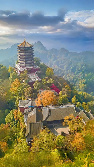 青城山前山·老君阁云海日出 参考图 1
