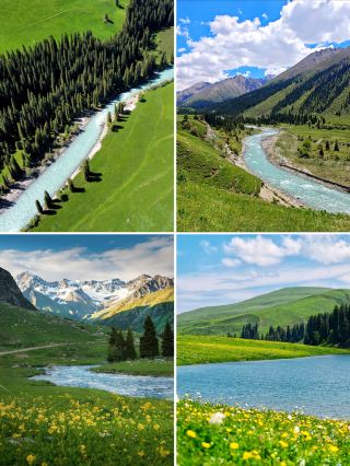 伊犁の春の高級体験｜キャンピングカー＋グランピングキャンプ場