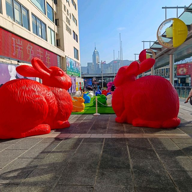 兔飛猛進！祥兔獻瑞！香港尖沙咀，海港城！