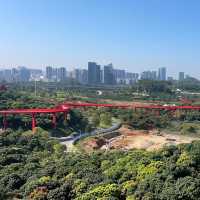 深圳虹橋公園 紅色廊橋