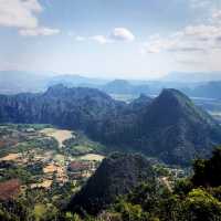 the best viewpoint in Vang Vieng 