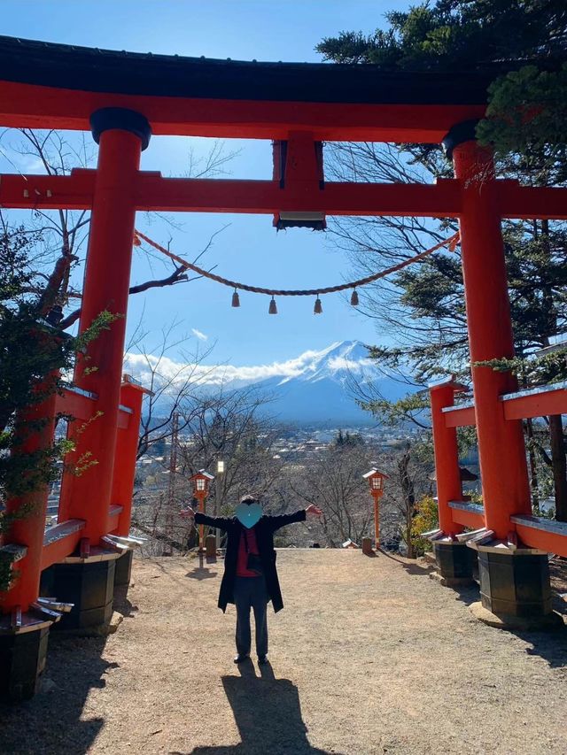 【新倉富士浅間神社】富士山が見える絶景神社で初詣☺️🗻⛩【山梨】