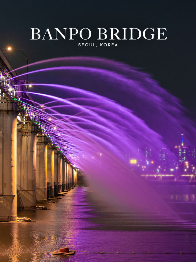 Banpo Bridge ไปดูโชว์น้ำพุสายรุ้งแห่งโซลกัน 🌈