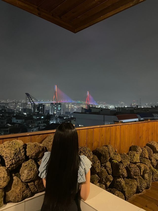 🌌야외 자쿠지에서 북항대교와 영도를 한눈에 볼 수 있는 영도오롯💗
