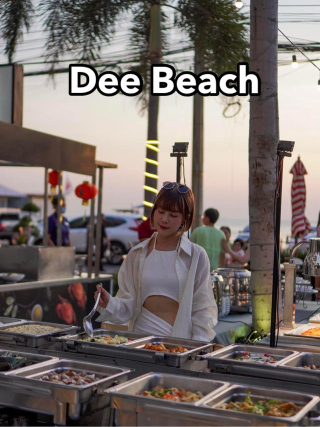 🦐 ทานบุฟเฟ่ต์ทะเลเผาพร้อมชม Sunset 