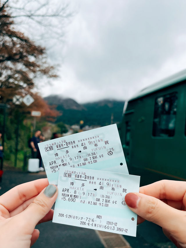 🇯🇵日本大分由布院之森🚄別具特色的日本車廂🚇