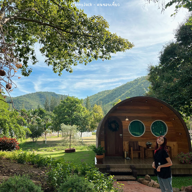 #ที่พัก บ้านอ้อมกอดขุนเขา ที่เที่ยวสวนผึ้ง ราชบุรี