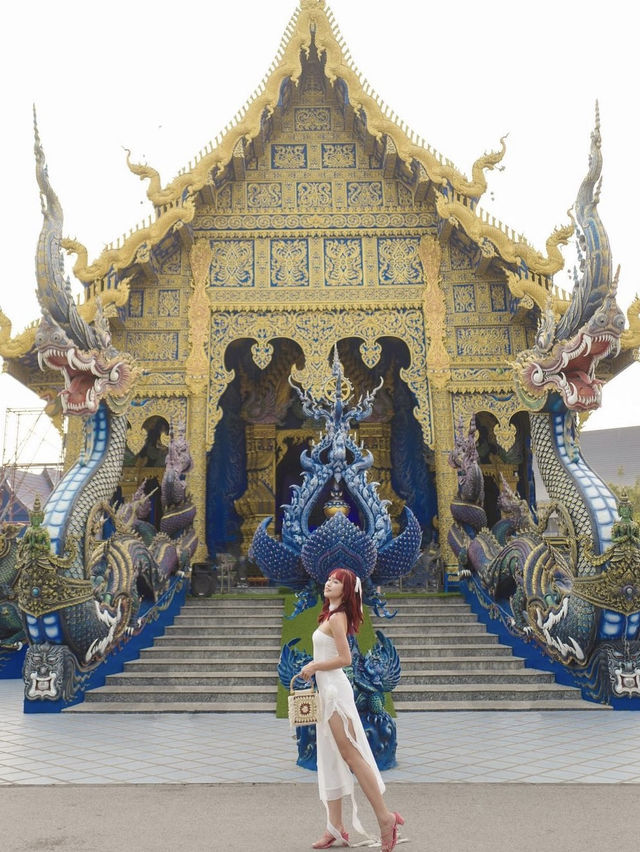 清萊🇹🇭全球唯一藍色廟宇💙