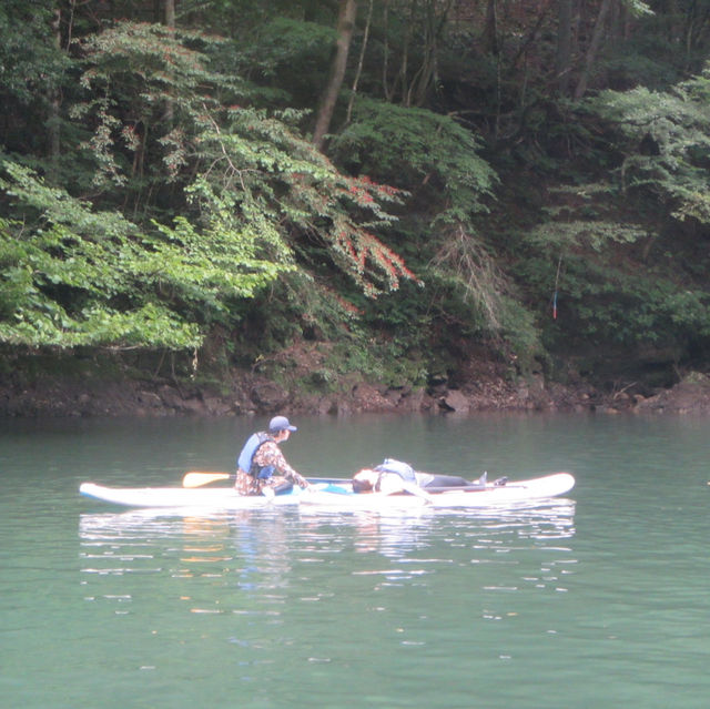東京・奥多摩の『白丸湖』でSUP🏄‍♀️
