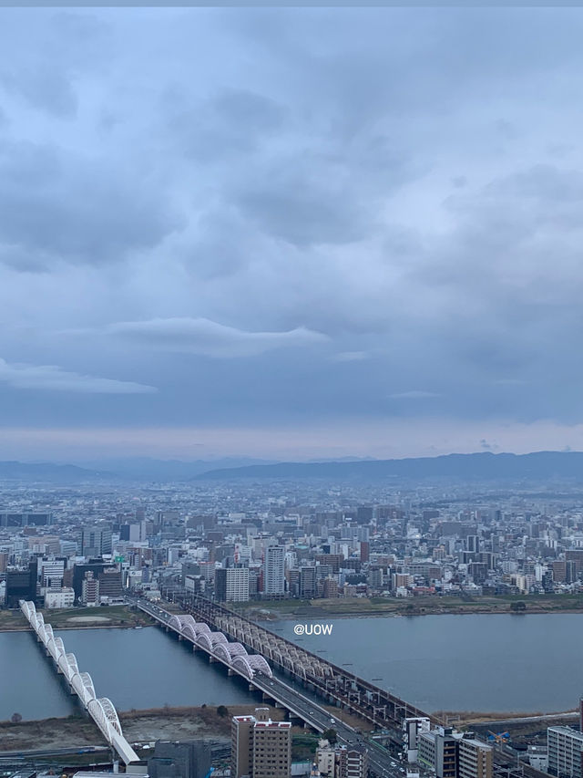 지상 173M에서 오사카 도심 느끼는 방법(우메다 공중정원)