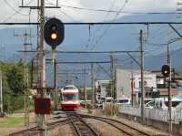 [長野] 無敵田園風光 長野電鐵車頭展望席