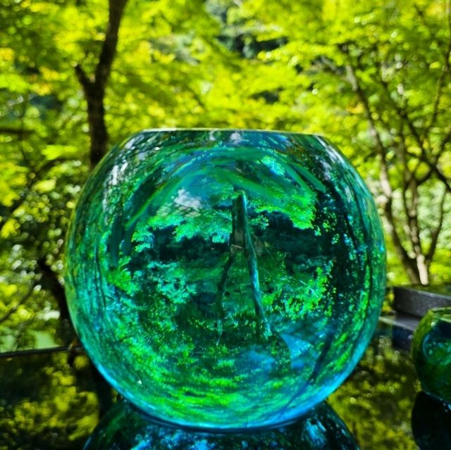 嵐山中的水鏡光影世界